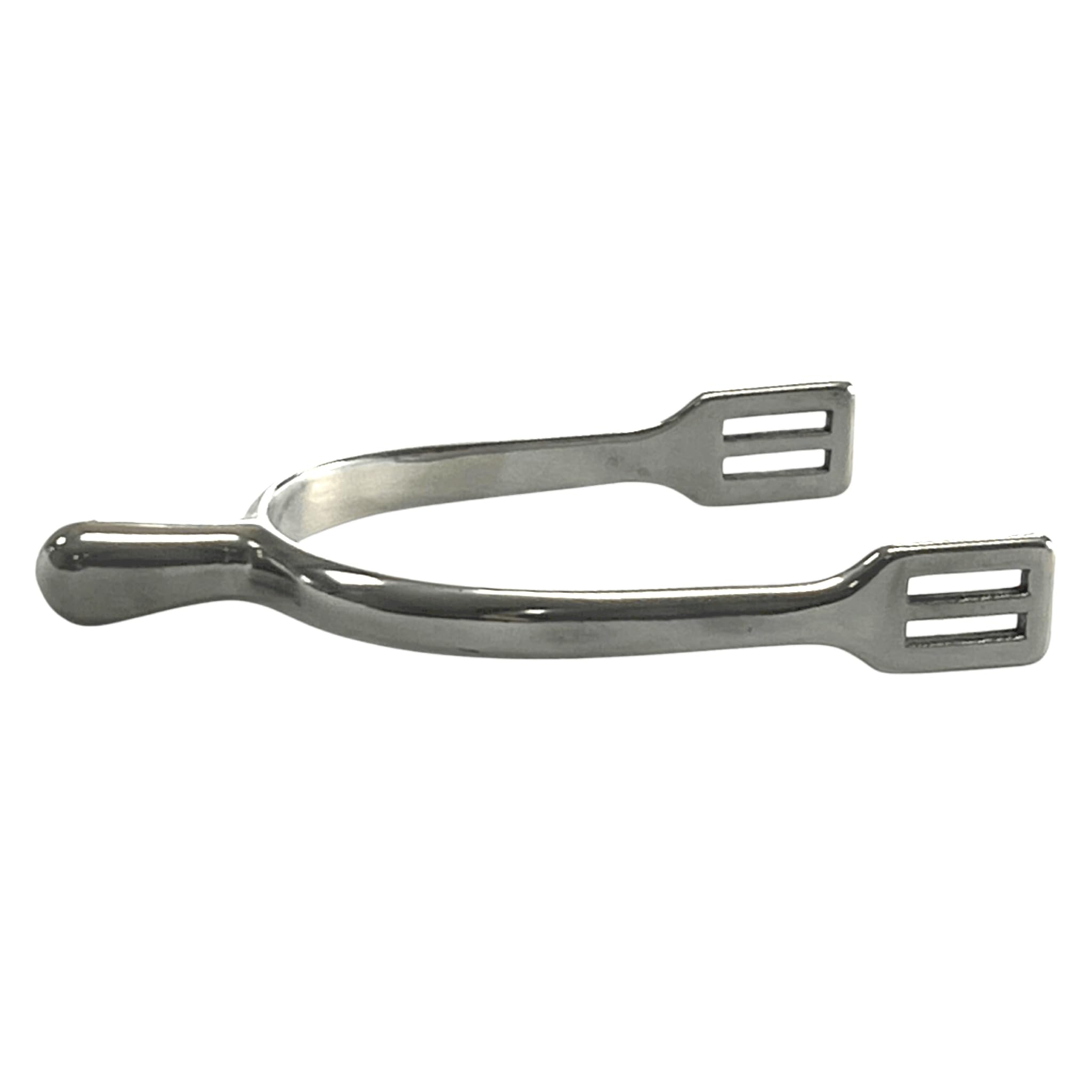 AJ Tack Ladies Stainless Steel Smooth Knob Dressage Spurs