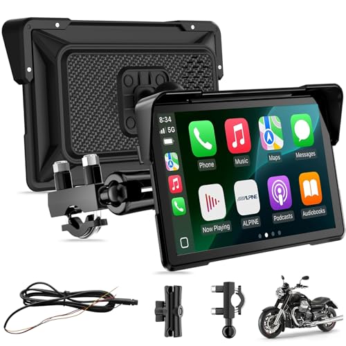 7 Motorcycle CarPlay Screen Wireless Motorbike CarPlay TPMS IPX67 GPS