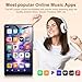 SWOFY 96GB MP3 Player with Bluetooth and WiFi, MP4 Music Player with 5-inch Touch Screen, Spotify, Audible, Amazon Music, Deezer,Built-in Speaker, FM Radio,Android 13.0, up to 1TB Black