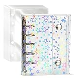 [OSHI-LIFE] (推しライフ) シール帳 星柄 M5サイズ ボンボンドロップシール対応 バインダー＆台紙 (10枚セット 3層構造)