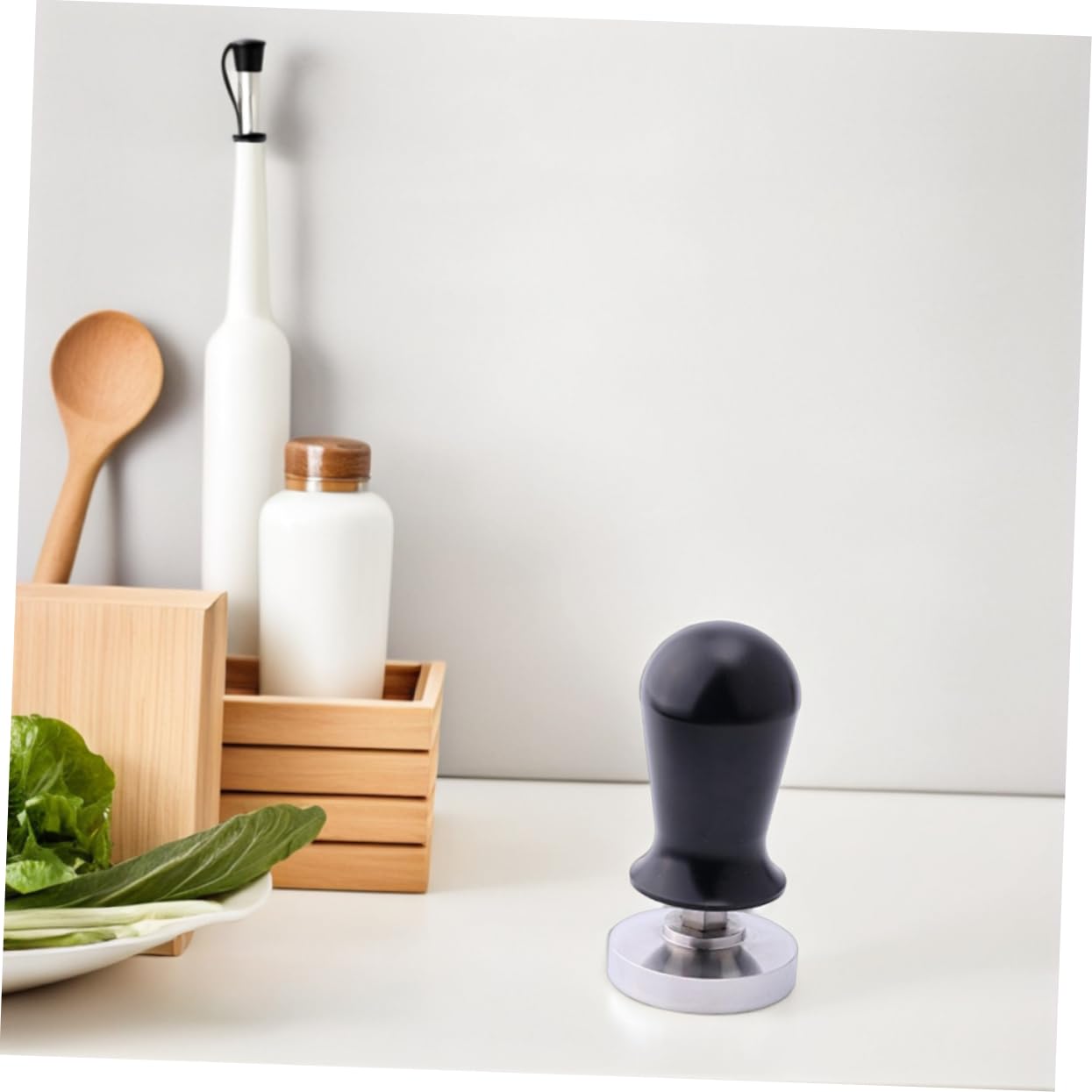 Uonlytech Apisonador Elástico Equilibrado Prensador De Reutilizable Con Mango Ergonómico Herramienta De Prensado De Portátil Hogar Oficina Accesorios Para Espresso
