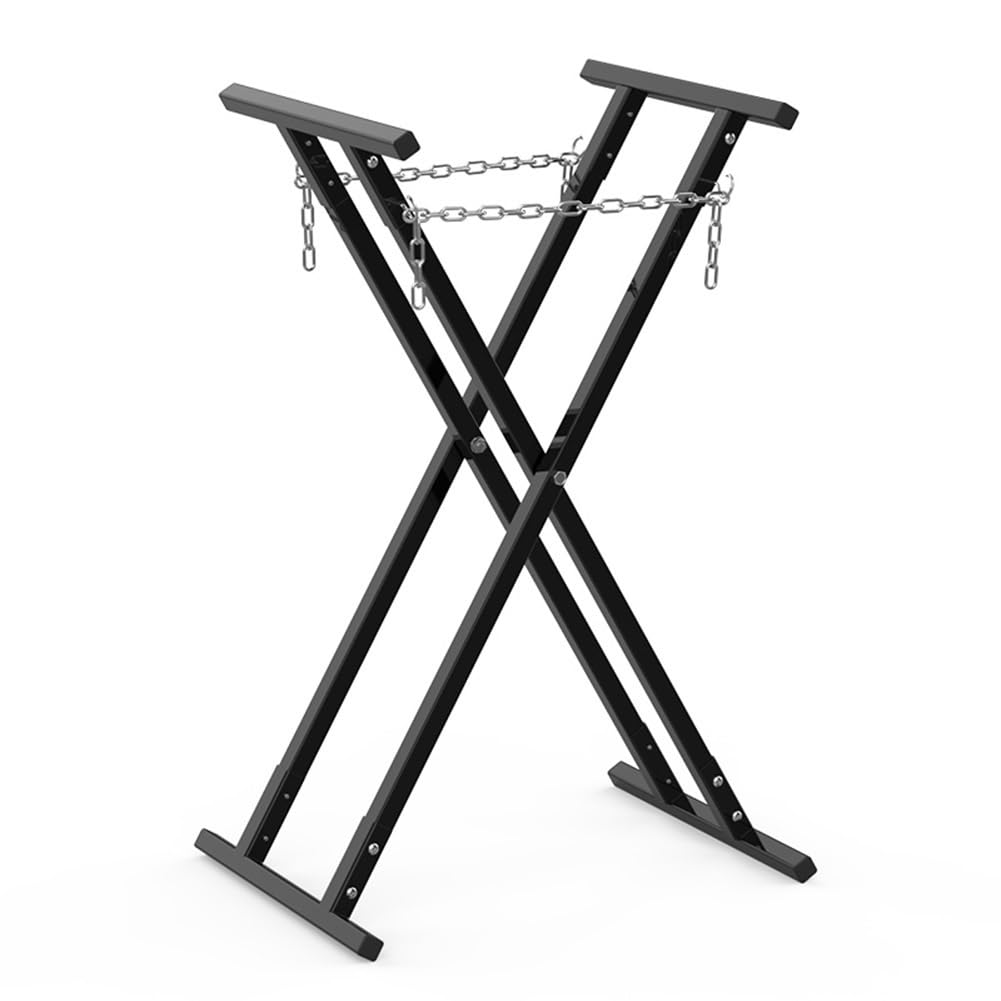 HJLKDYM Auto Body Bumper Stands, X-Type Adjustable Height Fender Spray Painting Rack, Foldable Steel Automotive Fender Frame for Repair Shop Garages(60x120cm/1pcs)