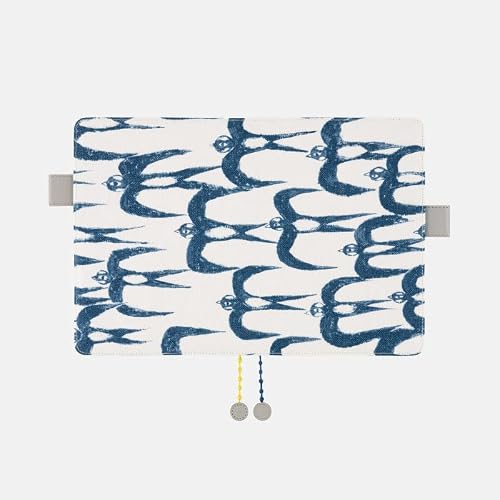 Hobonichi Techo Cousin Cover [A5 Cover Only] minä perhonen: hello swallow (White) - Thumbnail 6