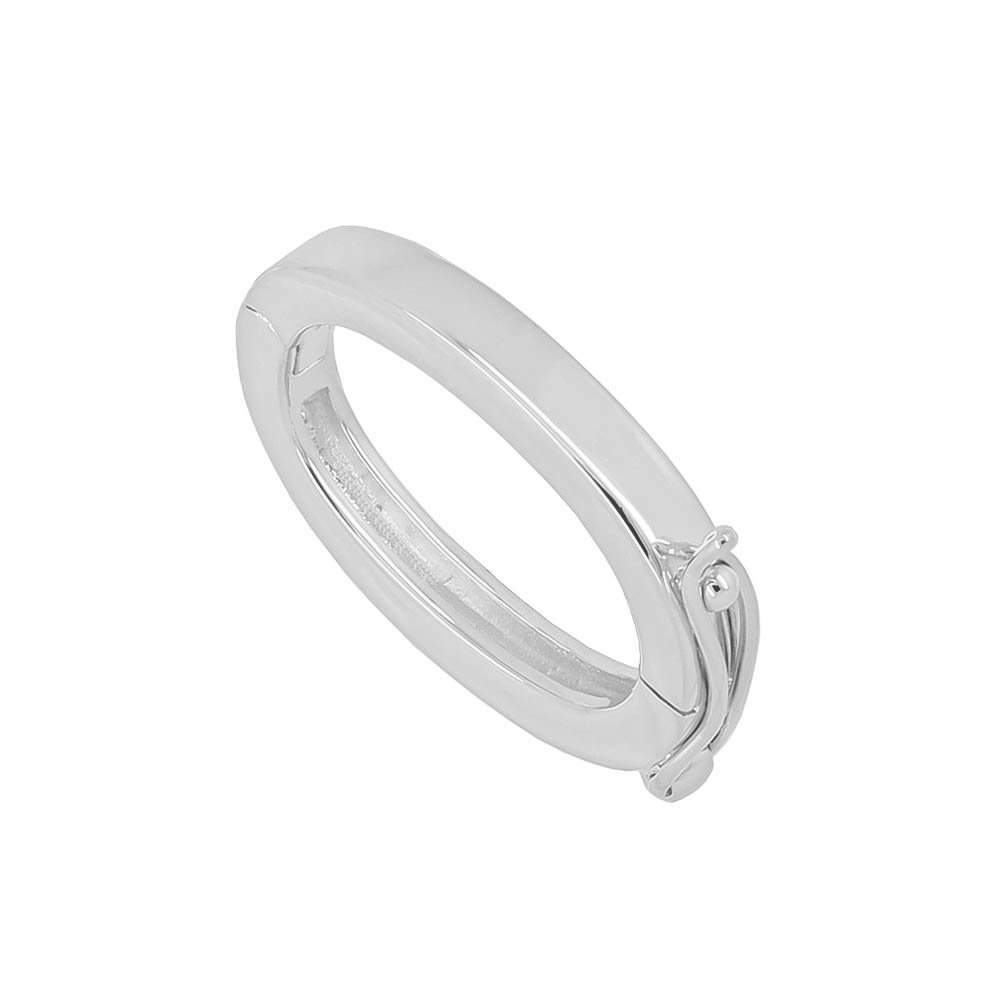 Grand fermoir à clic ovale en argent sterling 26 mm