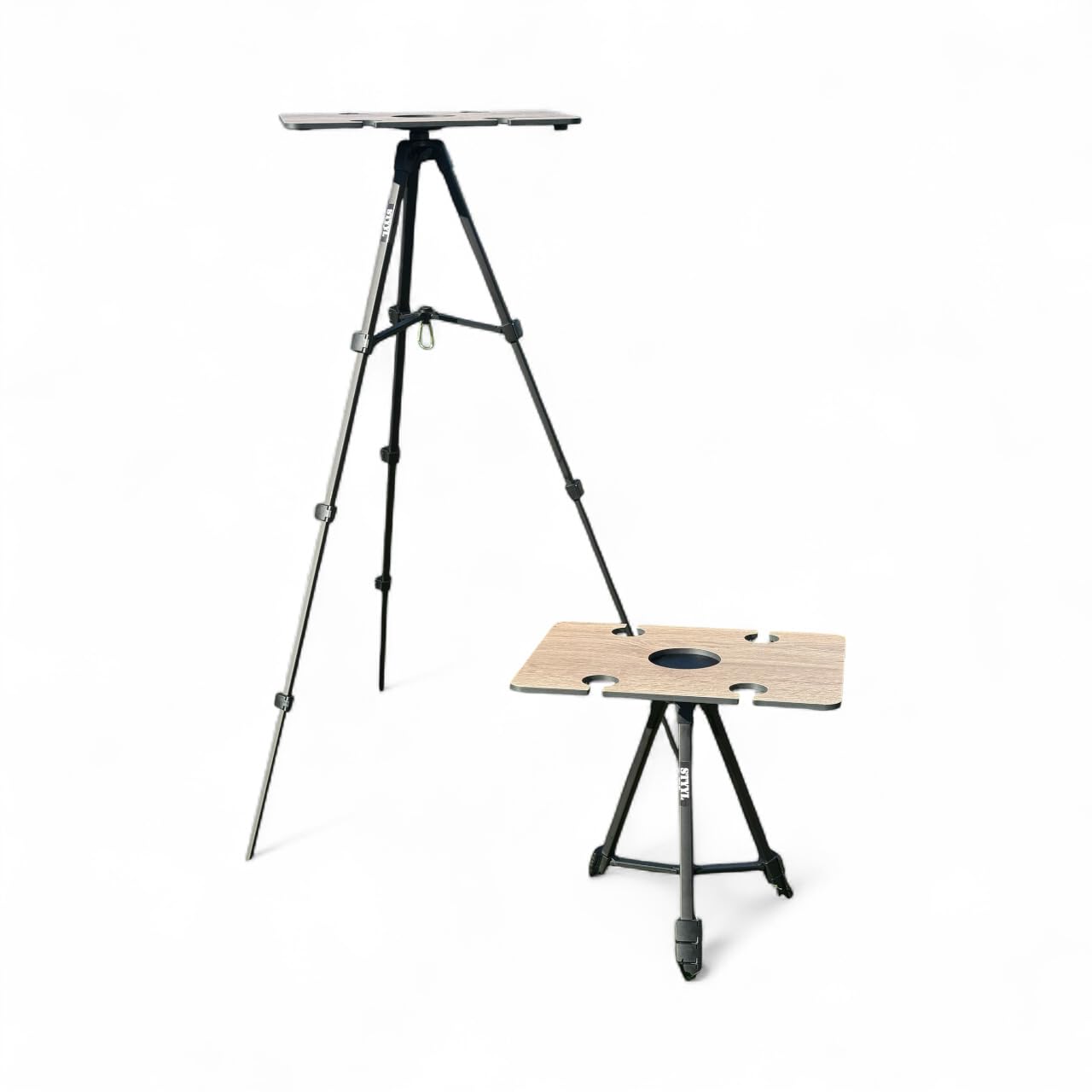 STYYL Tutty-HolztablettY – der Elegante Magnet-Beistelltisch in edler Eichenoptik Aperoletty Camping Tisch Beistelltisch klein faltbar magnetisch