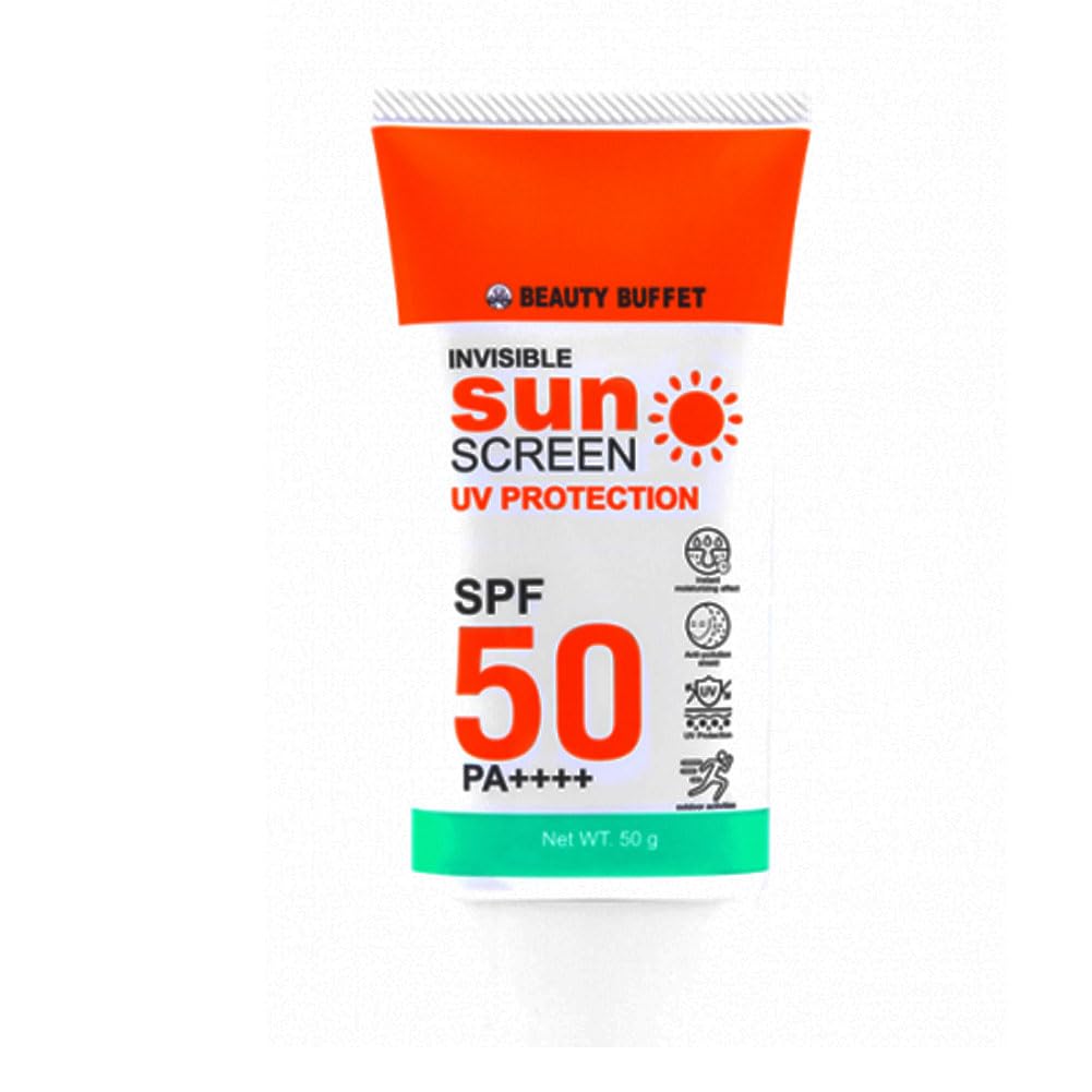 BEAUTY BUFFET INVISIBLE SUNSCREEN UV PROTECTION SPF 50 PA++++ (50 G), 1.76 Ounce (Pack of 1)