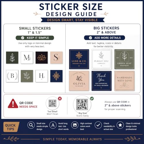 Image of Personalized Logo Stickers for Business Customized Sticker Vinyl Labels customised for Customized Logo Stickers for Small Business | Peel & Stick Labels (Square)