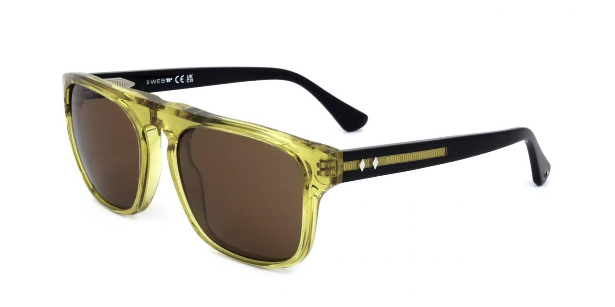WEB Occhiali da Sole WE0325 Shiny yellow 55/18/145 Uomo
