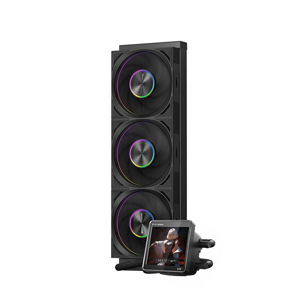 PCCOOLER CPS DT360 ARGB Display Liquid Cooler, 3.4-inch IPS