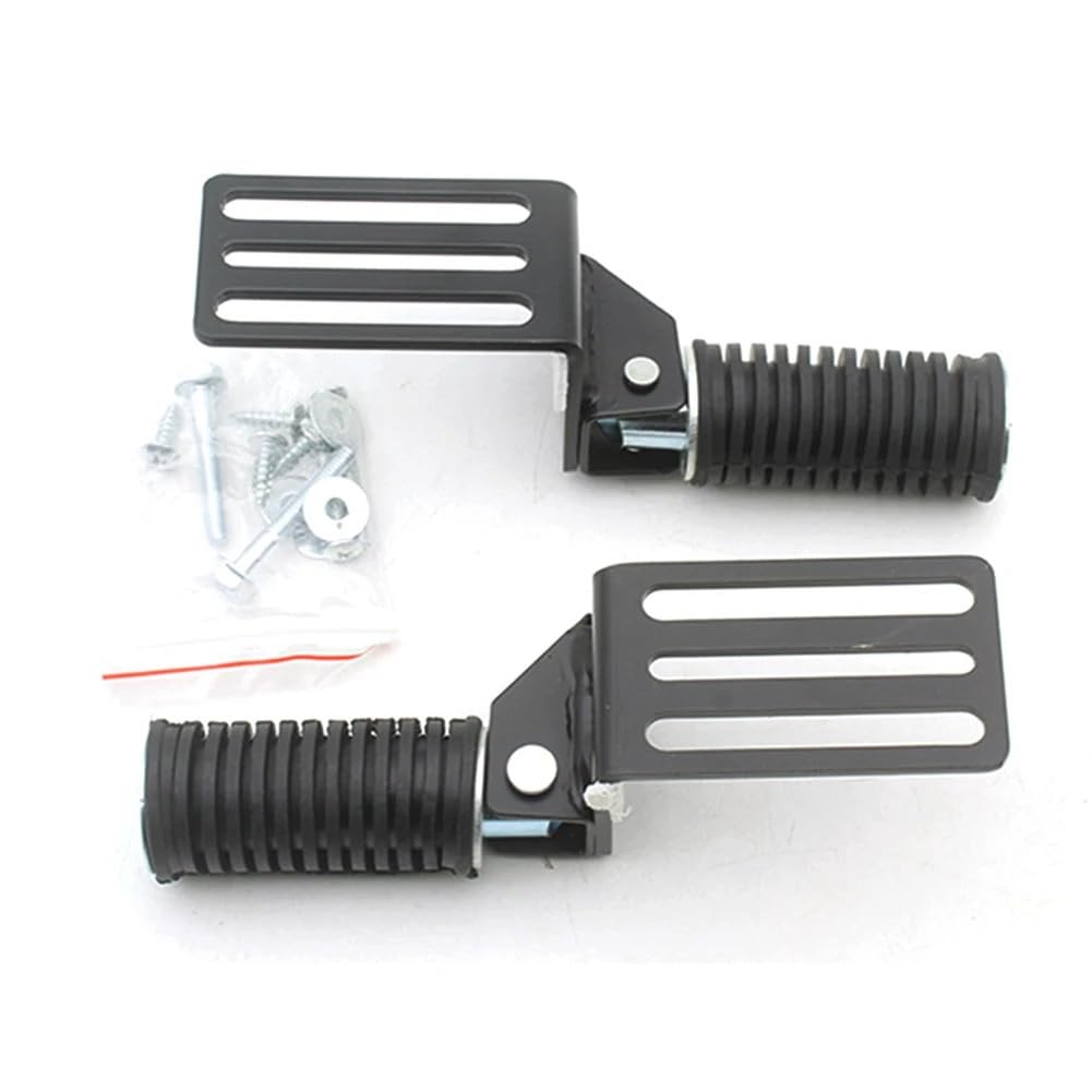 reposapiés plegables para 2Pcs Foldable Motorcycle Pedal Footstep | 2Pcs Foldable Motorcycle Pedal Footstep Anti-Slip Hanging Step Aluminum Alloy