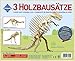 Pebaro Donau Elektronik _M856 Holzbausatz Set 3D Puzzle - 3-teiliges Dino-Set