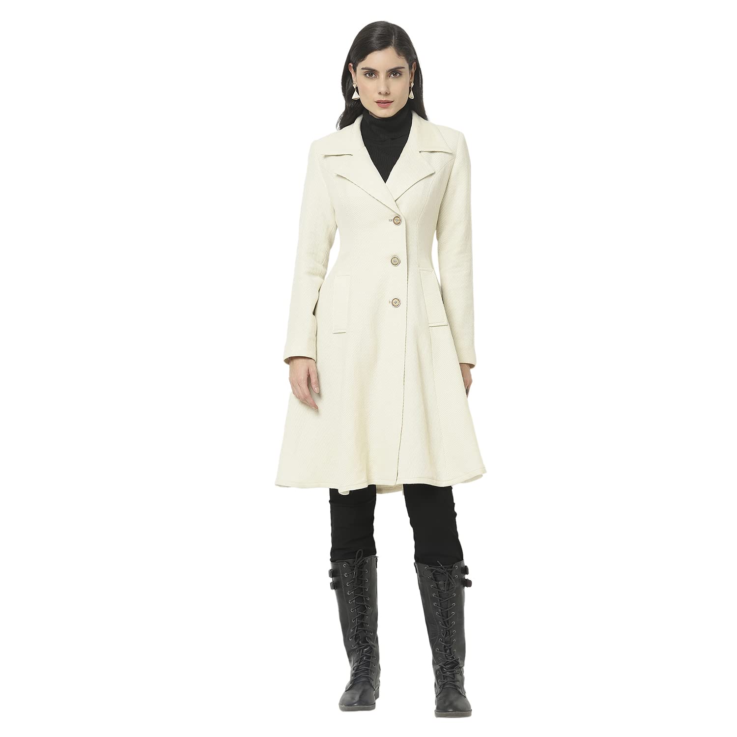 owncraft Women's White Trench coat-picture-15