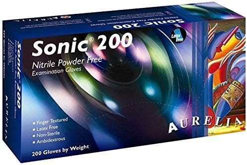 Boxes And Board International Limited Sonic Nitrile Powder Free Examination Gloves X200 Small