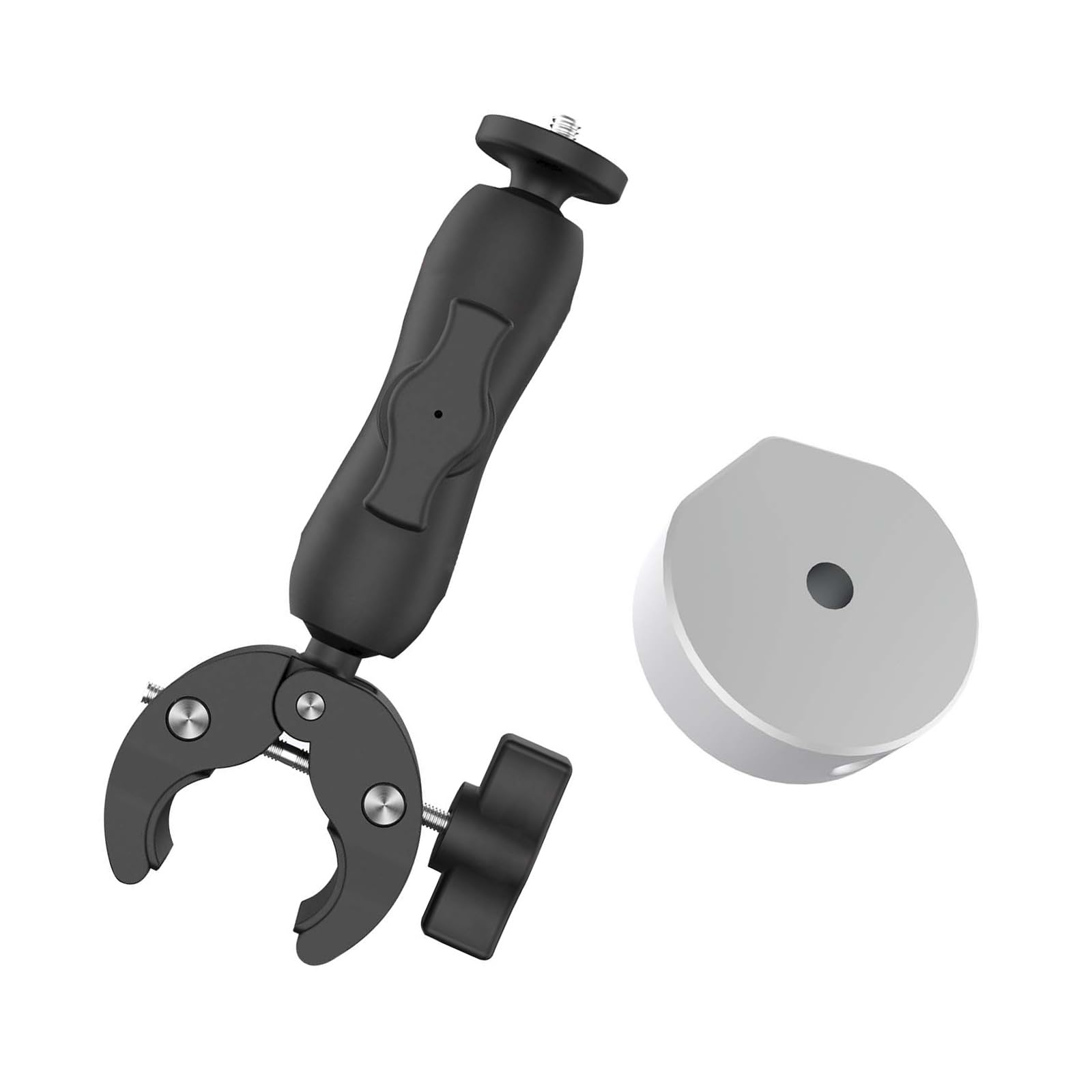 Nucelit Satellite Holder For Outdoor Use, Quick Setup Round Tube Clamp With 1 / 4 " Thread For Satellite Antennas Clamp