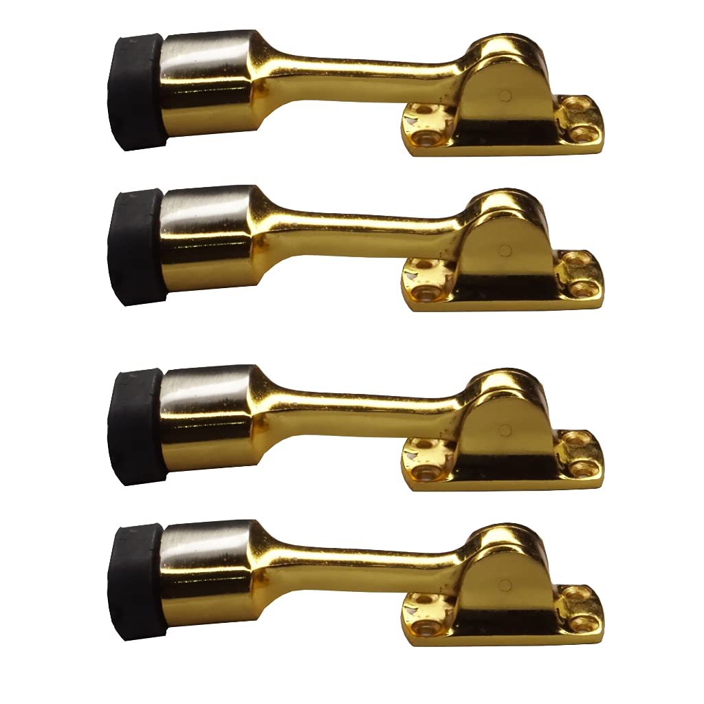 Sun Shield Door Stoppers Rubber for Home with Screw Super Bullet, 6 Inches, Silver Gold Finish, Set of 6 Pcs (B09HC148T2) Amazon Price History, Amazon Price Tracker