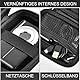 Tasche für Digitalkamera kamera Fotoapparat 44MP FHD 1080p Fotokamera Kompatibel mit Spiegelreflexkamera & Bridgekamera, Mini Retro Aufbewahrungsbox, Reißverschluss Mesh Tasche passt USB Kabe(Schwarz)