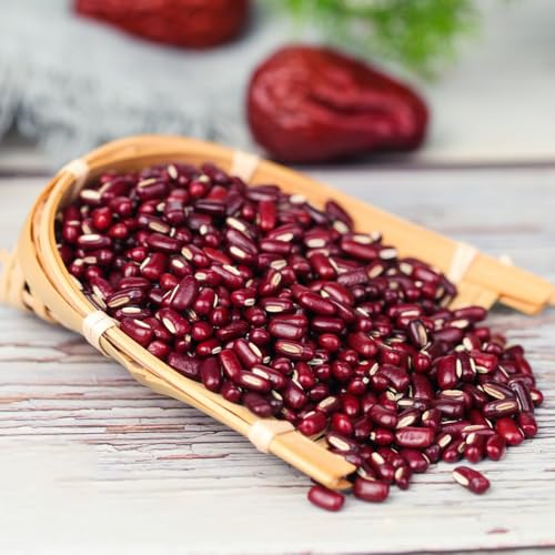 semillas orgánicas de frijol azuki de jardín perennes resistentes de frijol rojo de invierno, resistentes para el jardín, 50pcs