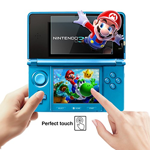 image for AKWOX (Pack of 4) HD Clear Crystal Top LCD Screen Protector + Buttom L