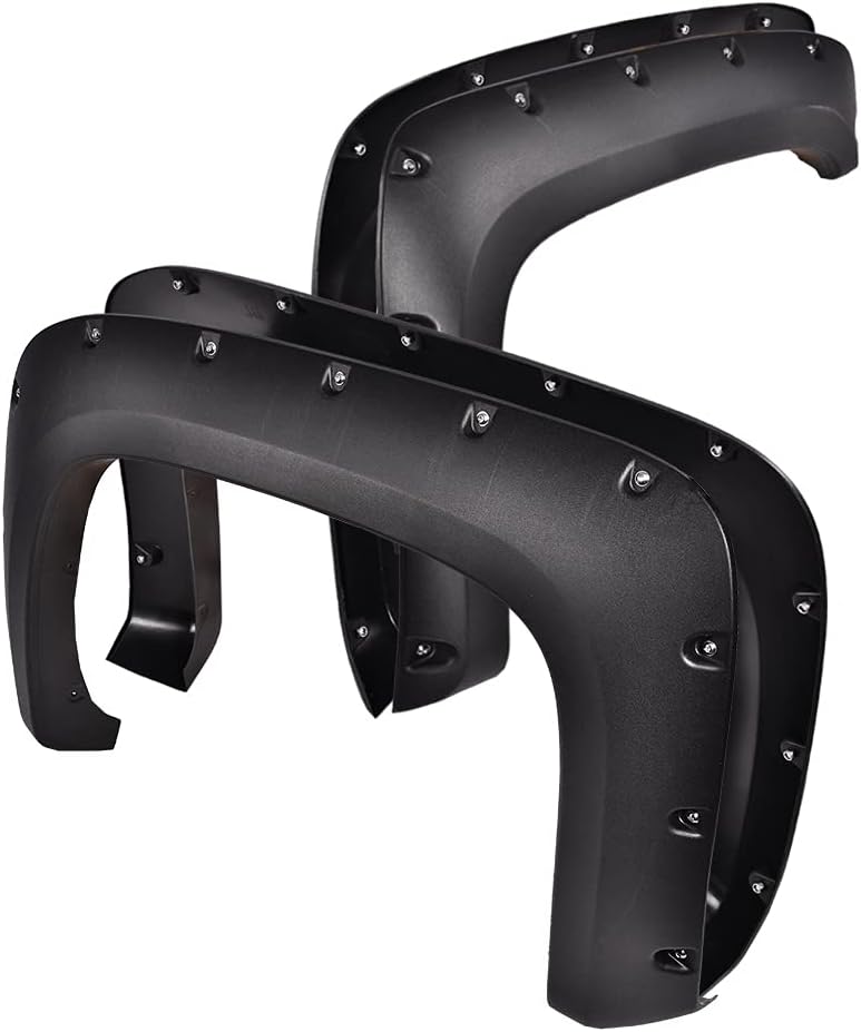 G-Plus 4Pcs Fender Flares, Compatible With Chevy Silverado 1500 2007 2013 Fit Silverado 2500hd 3500hd 2007 2014 78 0 97 6