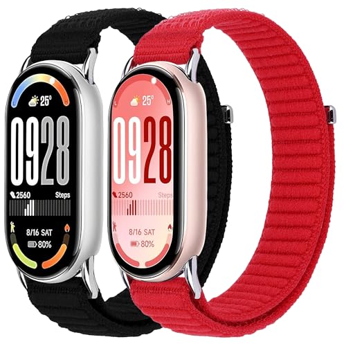 [Senlida] Xiaomi Smart Band 10/9/8�Ή��i�C�����E�H�b�`�o���h�A�_�炩�� ���߉\�Ȍ����p�E�H�b�`�X�g���b�v�A�����ƒj�������̃X�}�[�g�E�H�b�`�A�N�Z�T���[