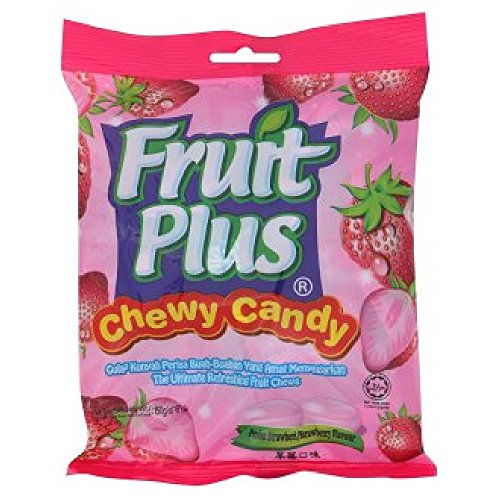 Fruit Plus Chewy Candy 150g (Strawberry Flavour, 1 Pack)