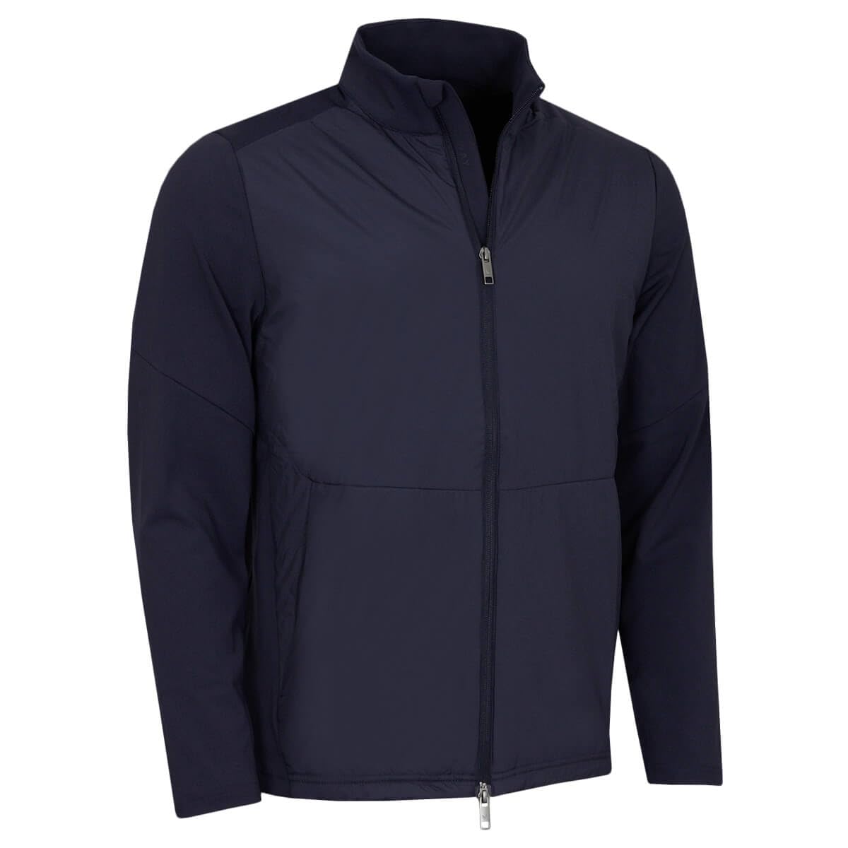 Callaway Golf Mens Mixed Media Full Zip Pullover Sweater - Peacoat - M