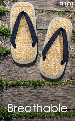 Japanese zouri sandals mushiro navy setta zori flip-flops costume house yard kendo [Made in Japan]2