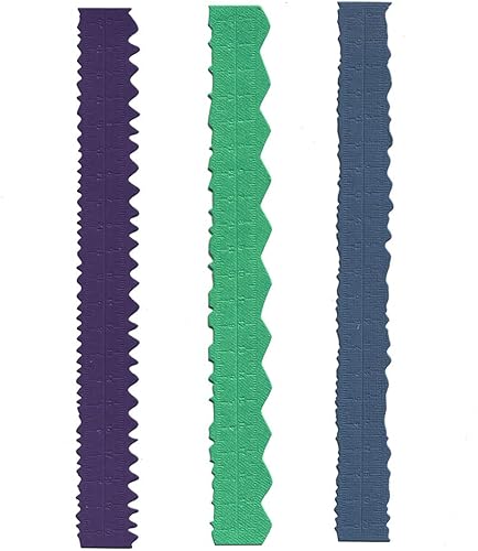 Miniatura 3 de LZBRDY 3 piezaspaquete de regla de borde irregular con medidas en relieve troqueles de corte de metal para álbumes de recortes, tarjetas,