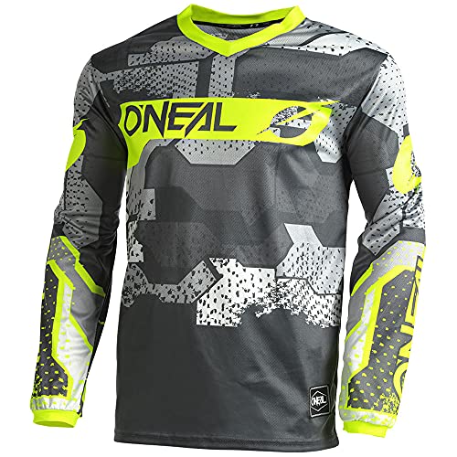 Mx Outfit O'neal Element Camo Neon Yellow Men (W32/Medium) Protective Jersey Pants Riding Bundle Motocross Mx Off-Road Dirt Bike Package #TOP3