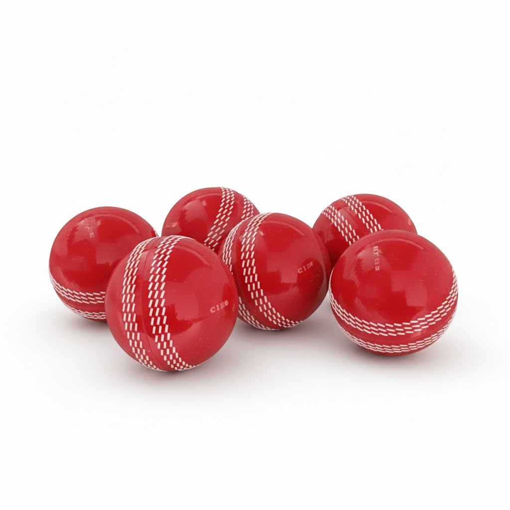 Ciko PVC T-20 Soft Cricket BallsOriginal i20 Wind Ball 100 Over Play Match Balls White Indoor & Outdoor Ground or Pitch and Gully Cricket for Men Women Kids Youth Teenage (Red - 6)-picture-27