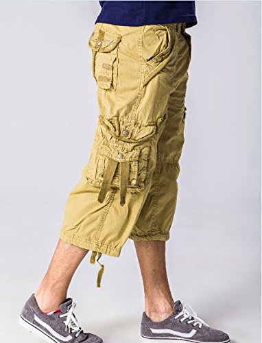 Sunshey - Pantaloni Cargo da Uomo, con Tasche