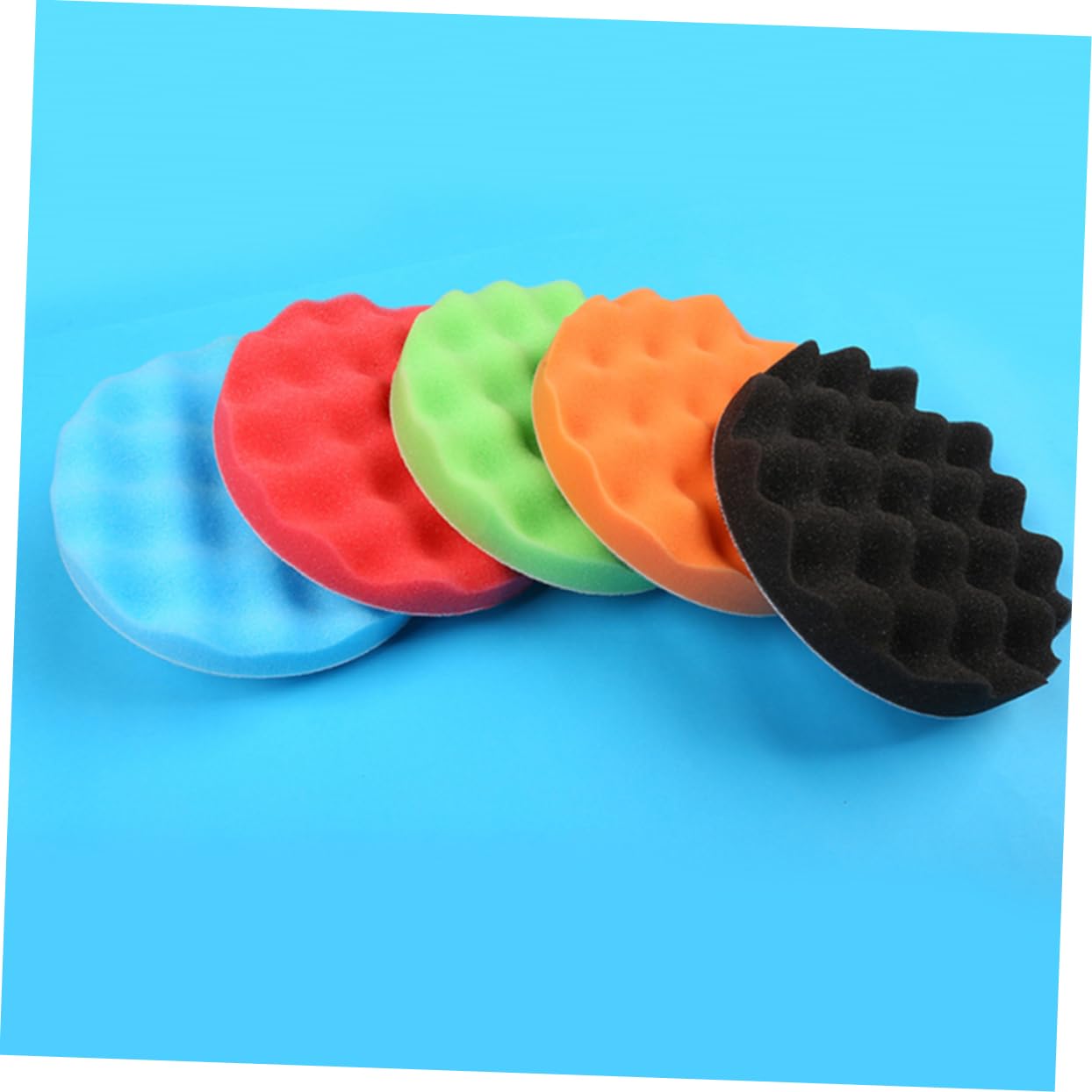 SHERCHPRY 57piezas Kit De Almohadillas Pulidoras para Abrillantar y Pulir Automóviles Discos De Esponja para Pintura y Detalle De Carro para Acabados Profesionales y Pequeñas Áreas