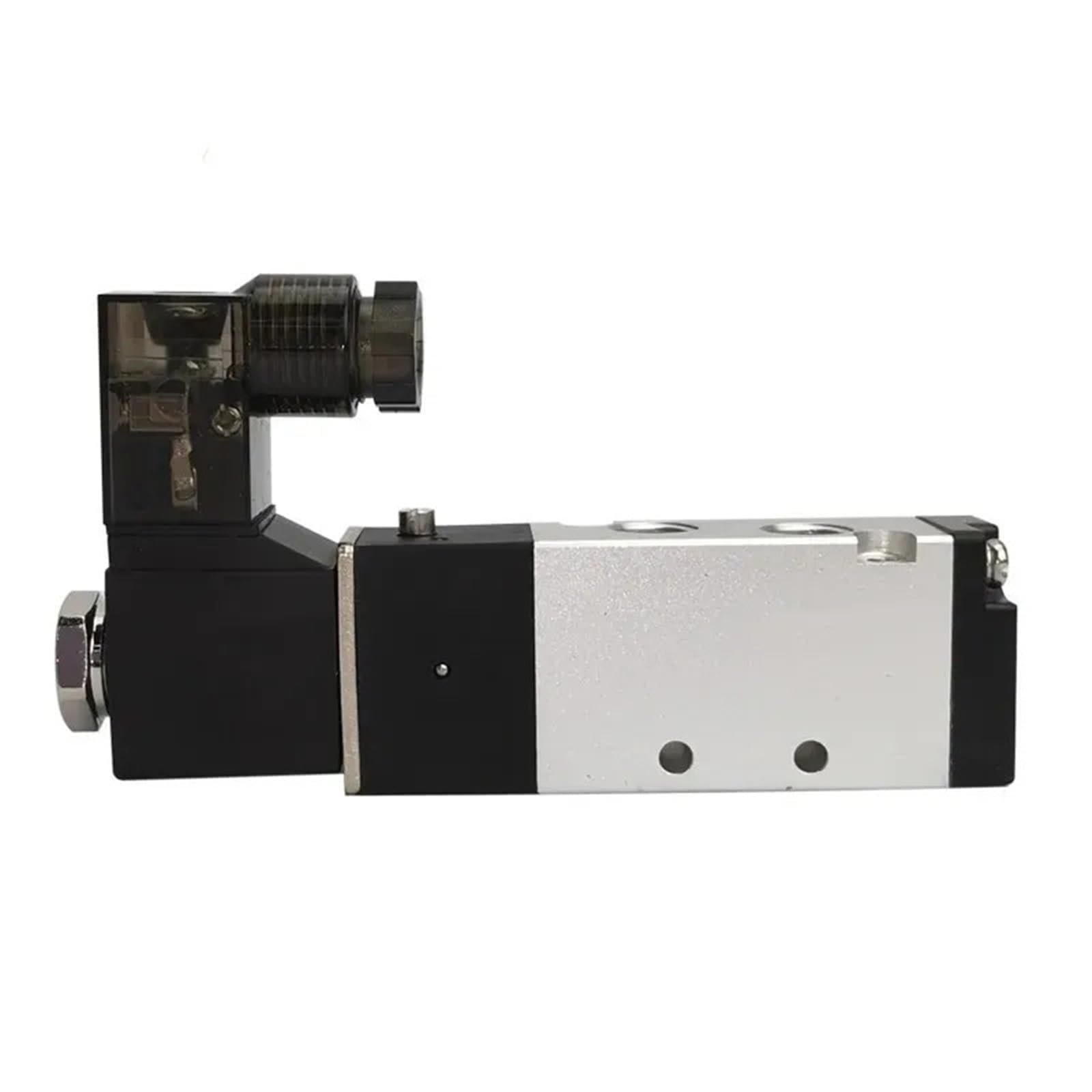4V110-06 Luft, 2-Positionen, 5-Wege-Magnetventil, elektronisch, pneumatisch, mit pneumatischem Anschluss, Magnetventil, DC 12 V, DC 24 V, AC 220 V, AC 110 V, AC 36 V (mit 8 mm Armaturen, AC 220 V)