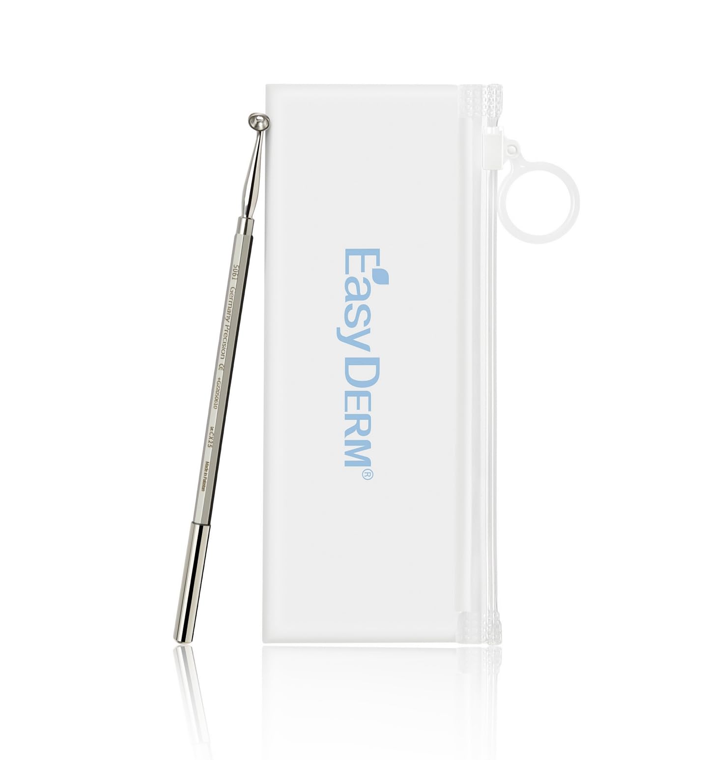 Easyderm 2-in-1 Dual-Tip Pimple Popper Tool – Perfect Acne Care Companion with Easyderm Patches, Whitehead Blackhead Removal Tool Kit Stocking Stuffer Holiday Gift