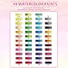 48 Watercolor Paints Set, Art Supplies Portable Watercolor Paint Kit - 2 Refillable Special Water Brush Pens, Sponge and Watercolor Palette