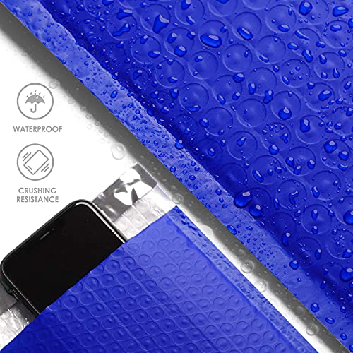 Image of Metronic 8.5x12 Bubble Mailers 250 Pack Blue Bulk Bubble Mailer Royal Blue