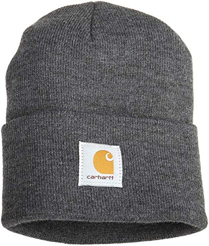 Carhartt His and Hers Winter Hat OFA 100% Polyacrylic Elastic Grey One Size