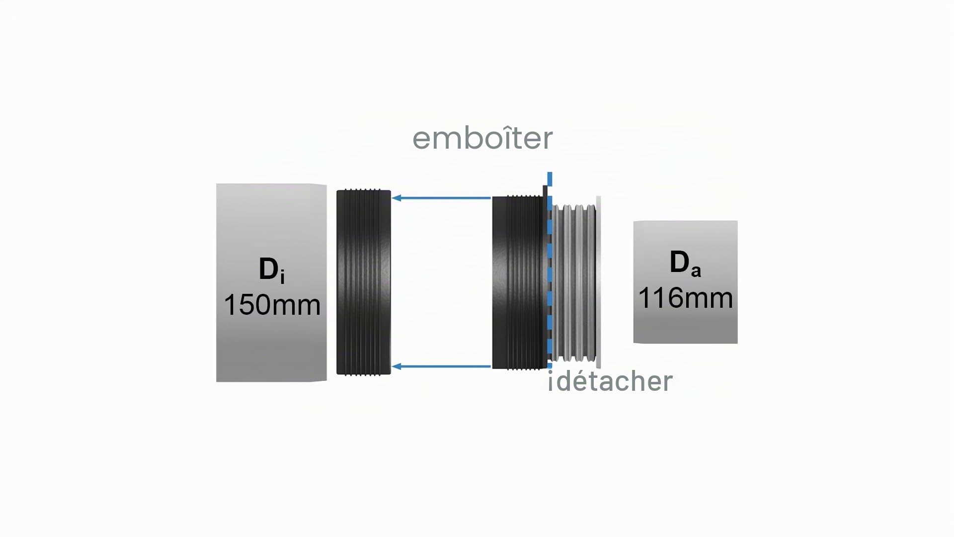 Crassus Kombi Adaptateur CKA, TPE, 1 pièce, CRA10107