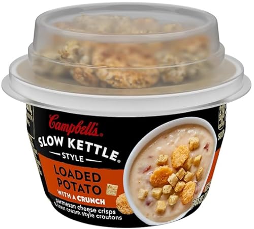 Comparison: Best Slow Cooker Loaded Potato Soup 11 Slow Kettle Style Soup With A Crunch, 7 Ounce Microwavable Cup + King Combo QR code (Loaded Potato (2 count))