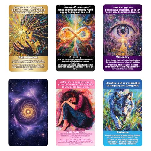 Image of MTRoyaldia Law of Attraction Oracle Cards: Beginner-Friendly Tarot Cards Deck for Daily Guidance, Energy Alignment, & Soul Growth, 78 Modern Tarot Cards
