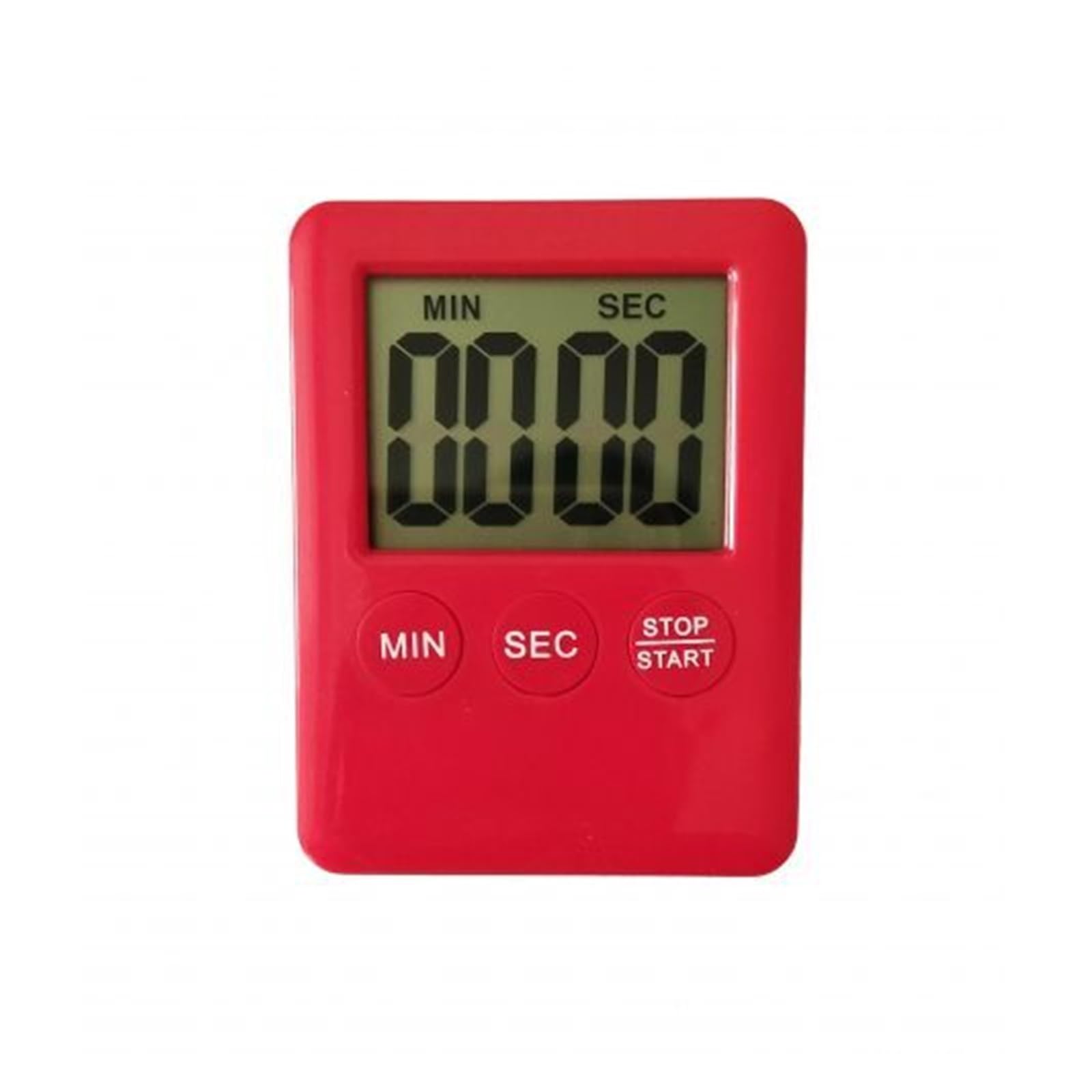 Magnet Kitchen Cooking Timers LCD Digital Screen Timer Square Count Up Countdown Alarm Clock Reliable Efficient(Red)