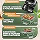 KNUSPERLIEBE® Airfryer Heißluftfritteuse Zubehör XXL SET für Airfryer Ninja Foodi Flexdrawer AF500EU 10,4 L mit 1×10.4L & 2×5.2L Silikonform, passend für Cosori Twinblaze, Cecotec 9000, BPA-FREI