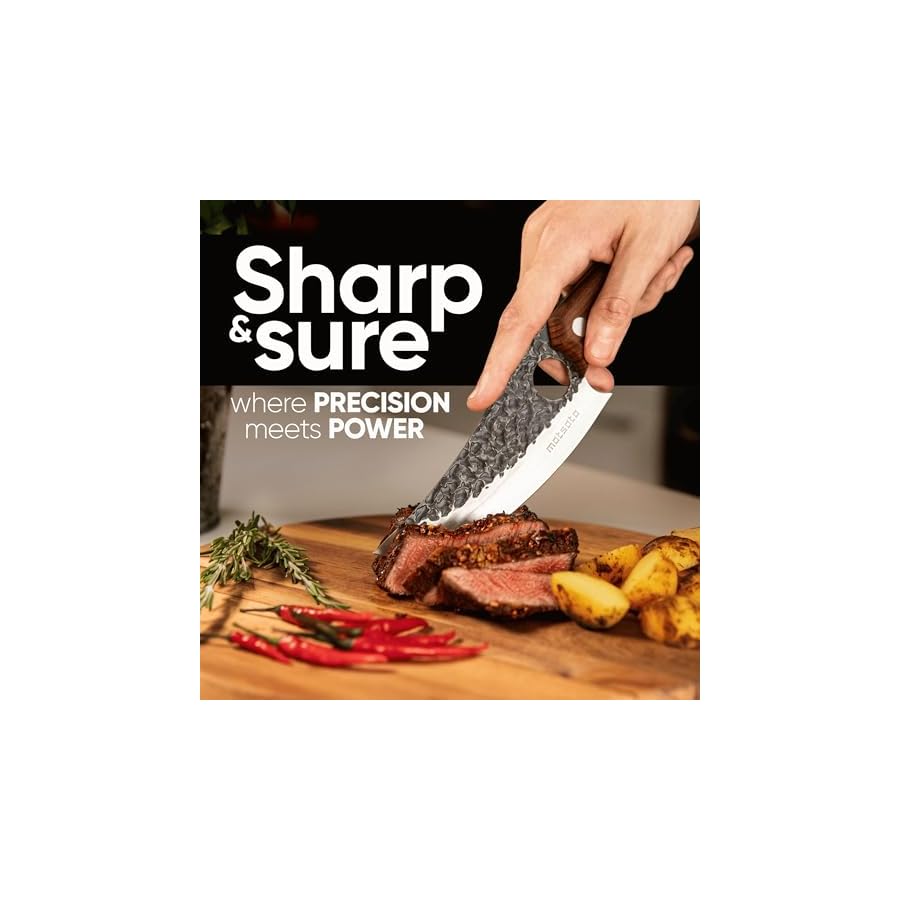 Chef-Knife-Perfect-Kitchen-Knife-Japanese-Knife-for-Cooking-Chopping-Japanese-Style-Knife-for-Home-Camping-BBQ-For-Balance-Control Matsato Chef Knife - Perfect Kitchen Knife. Japanese Knife for Cooking, Chopping. Japanese Style Knife for Home, Camping, BBQ. For Balance & Control