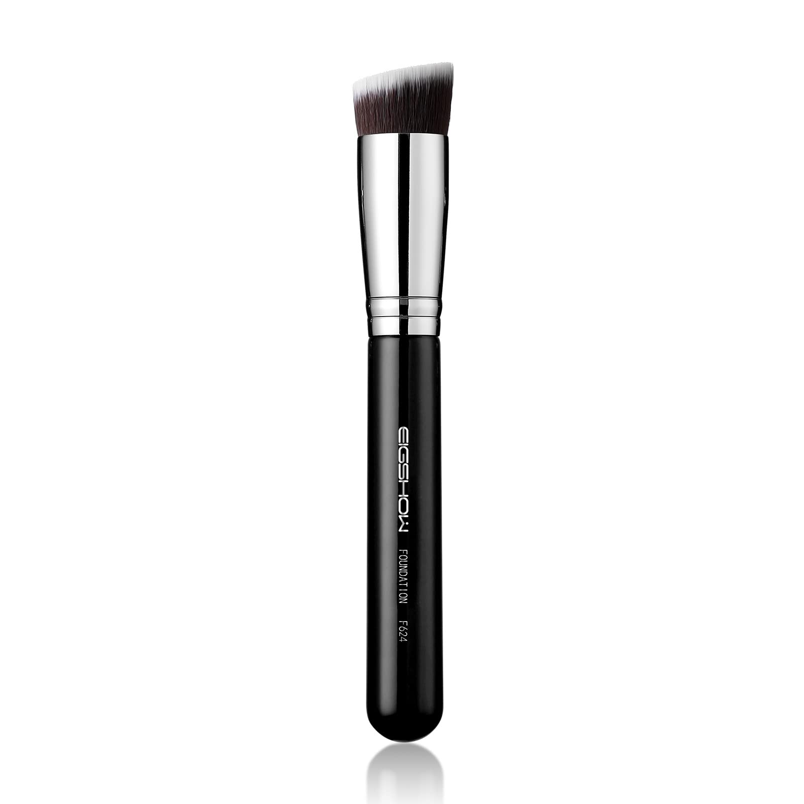 Abgewinkelter Foundation Pinsel, EIGSHOW Kabuki Make-up Bürste für Flüssigkeit, Creme und Pulver flüssigem Mineralpuder, zum Auftragen von Grundierung und zum Stippling