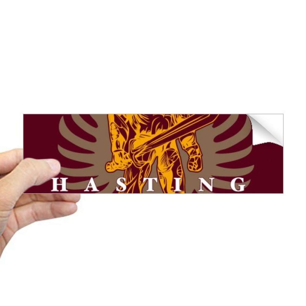 Guerrier du Moyen Âge autocollant rectangulaire fenêtre sticker culture brave