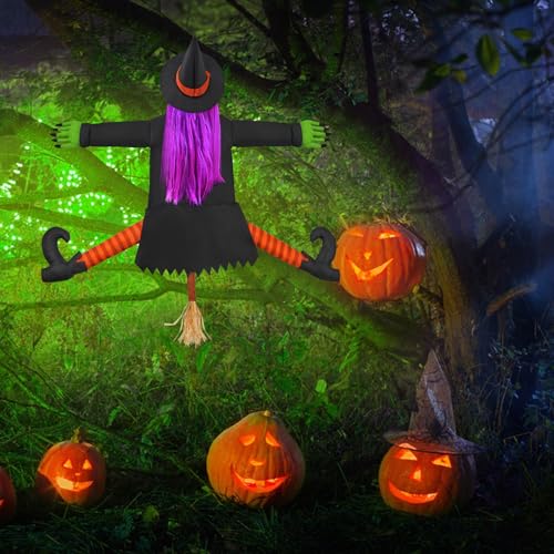 BABYLIAN Betty Bash Crashing Witch Into Tree Halloween Decoration - image 5