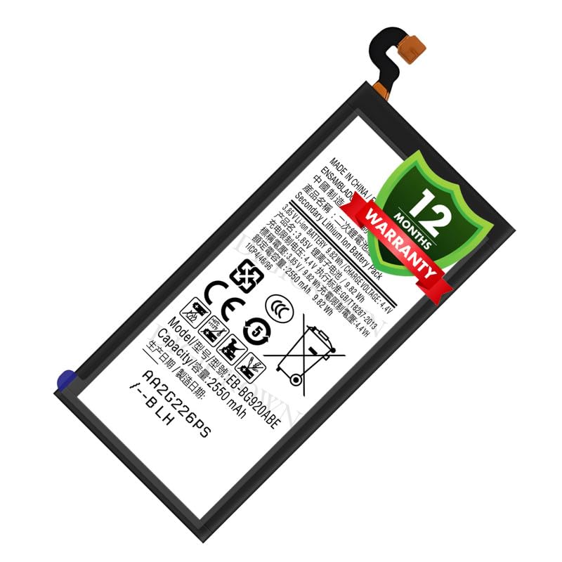 Image of Original EB-BG920ABE Battery Compatible for Samsung Galaxy S6 - (2550mAh) - 1 Year Warranty DF7