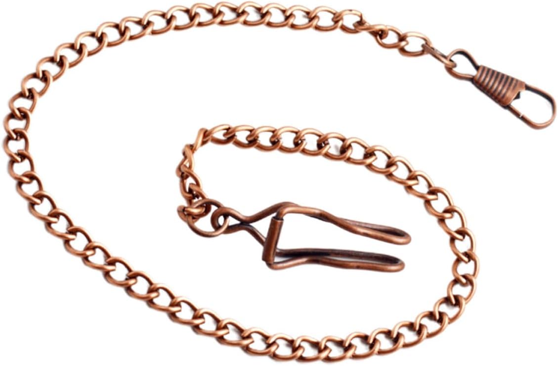 4 Pack Pocket Watch Chain 39cm Metal for Jeans Belt Loops
