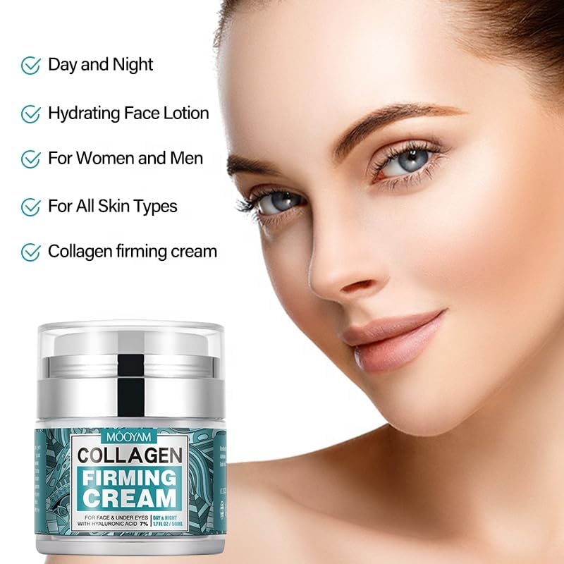 Collagen Cream Anti-Aging Repair Face & Neck – Hydrating, Nourishing, Firming, Wrinkle Smoother for Women & Men,1.7 Fl Oz - Image 4