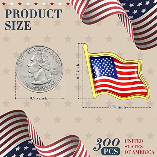 Kigeli 500 Pcs American Flag Lapel Pins - 4th of July & Veterans Day USA Flag Pins2